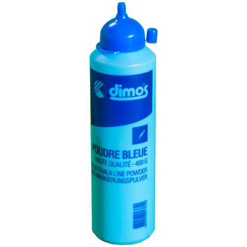 High quality blue chalk line powder - 400 g plastic bottle